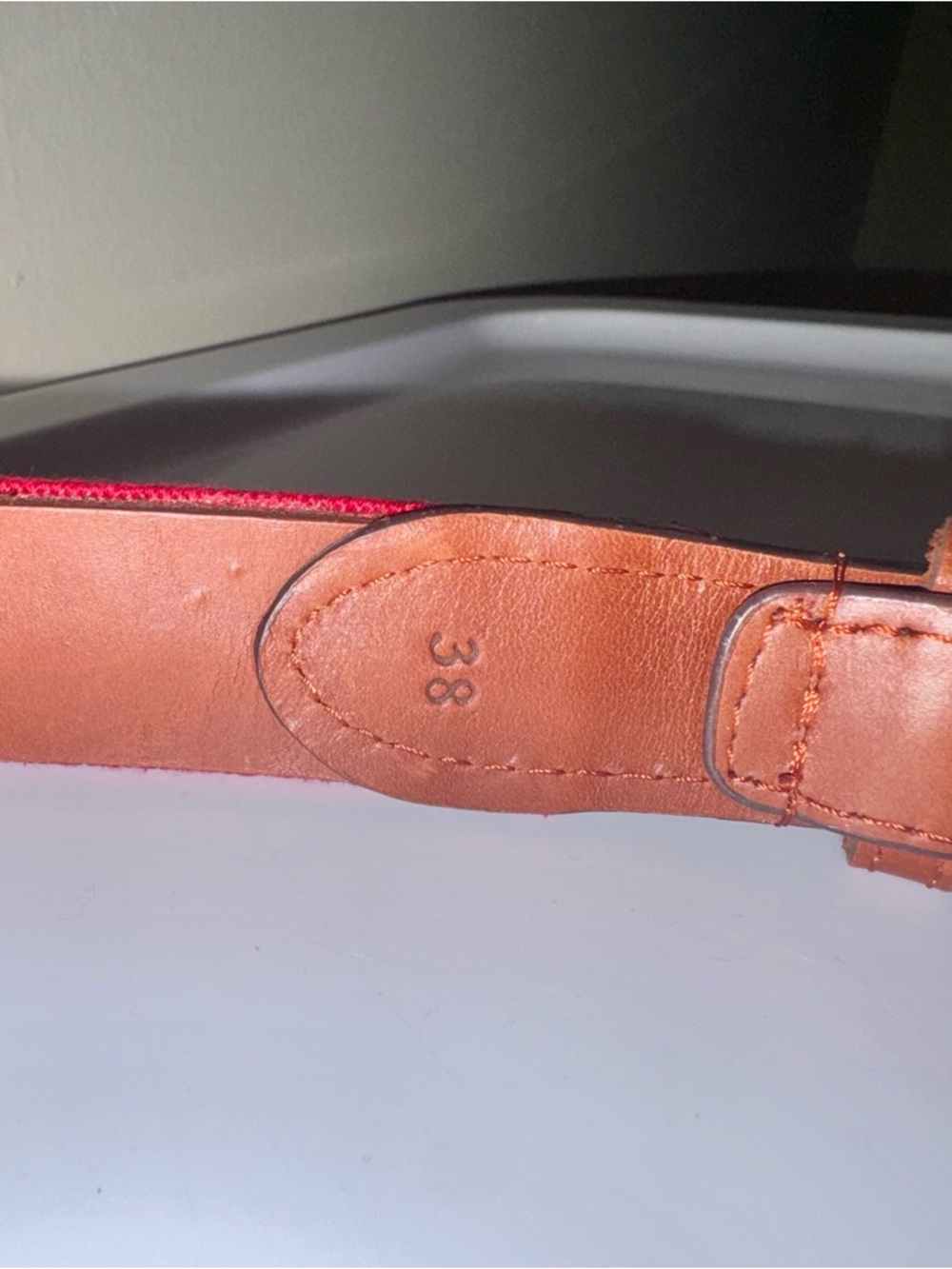 Smathers & Branson UGA Champs Hand-stitched Needlepoint Belt with Leather Trim - Picture 6 of 9